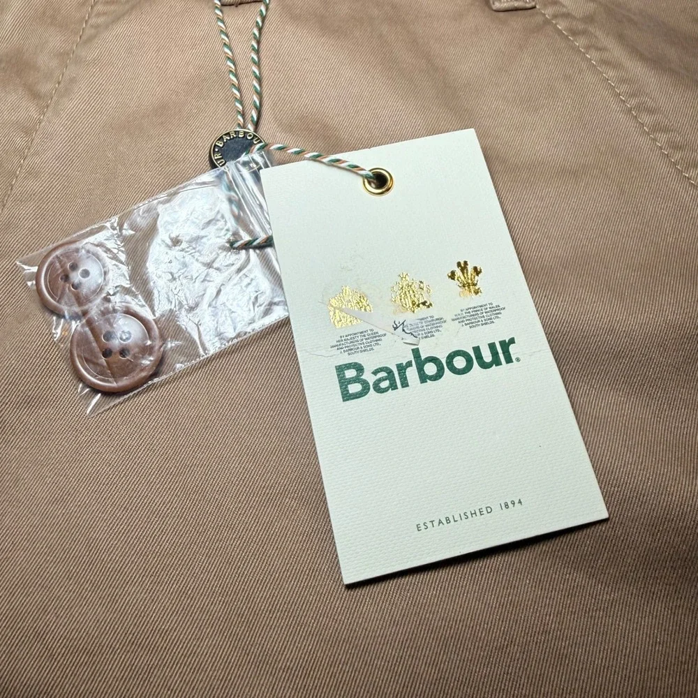 Barbour City Neuston Shorts Mens 38 Stone Tan Cotton Regular Fit NWT 10 Inseam